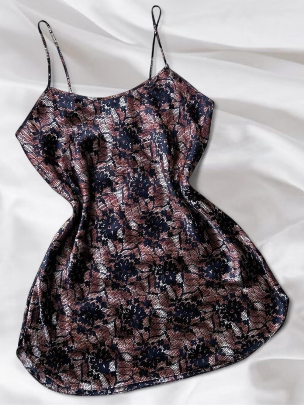 Y2K Lace Satin Slip Dress